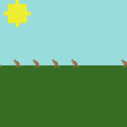 Jumping kangaroos preview image