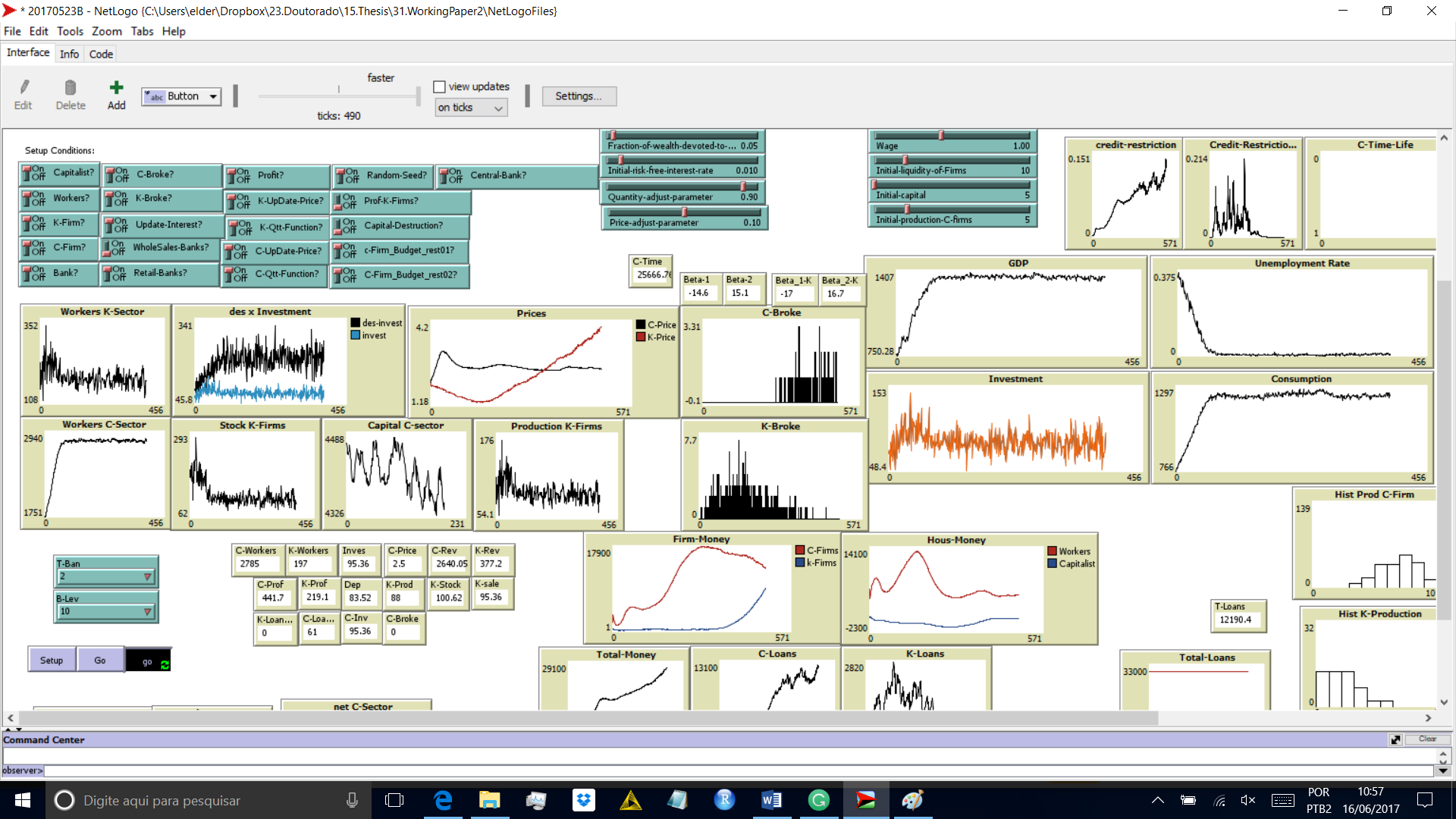 Agent-Based macroeconomic model with an interbank market and a central bank ... preview image